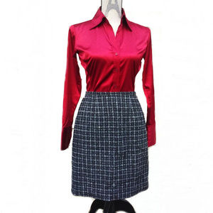 AMANDA SMITH PETITES TWEED PENCIL SKIRT~ SZ 6P